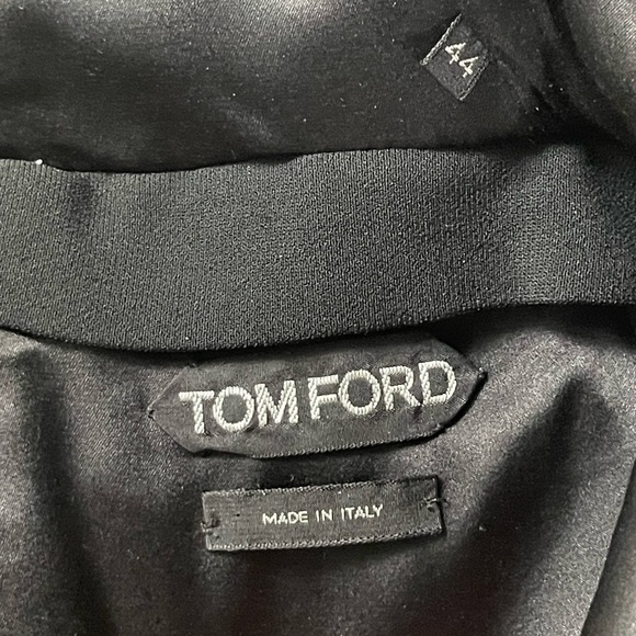 TOM FORD Famous Zipper Open Back Dress BLACK with GOLD Zipper ICONIC VINTAGE 44 - Picture 12 of 15